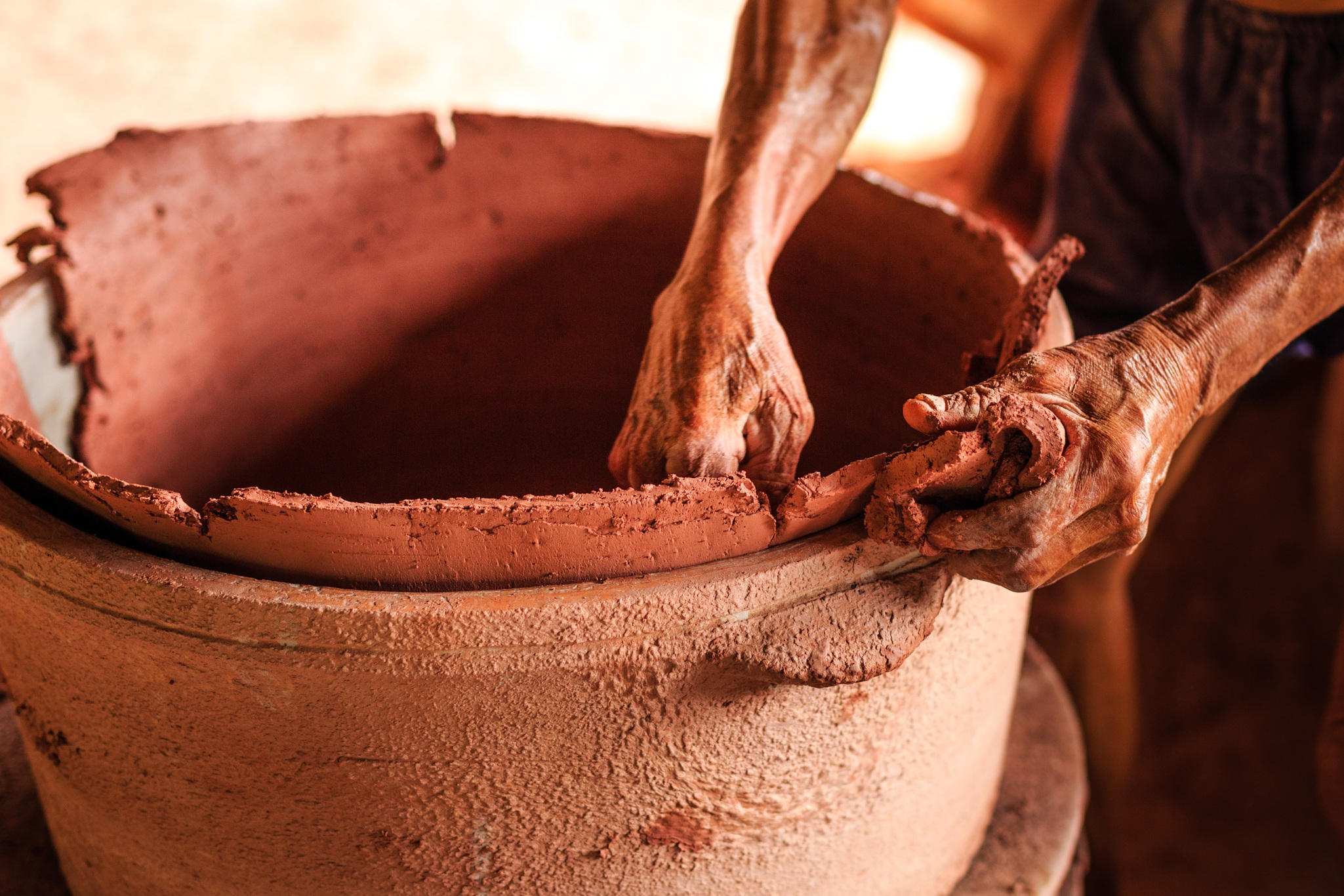 Canva - Old Man Doing Clay Pottery